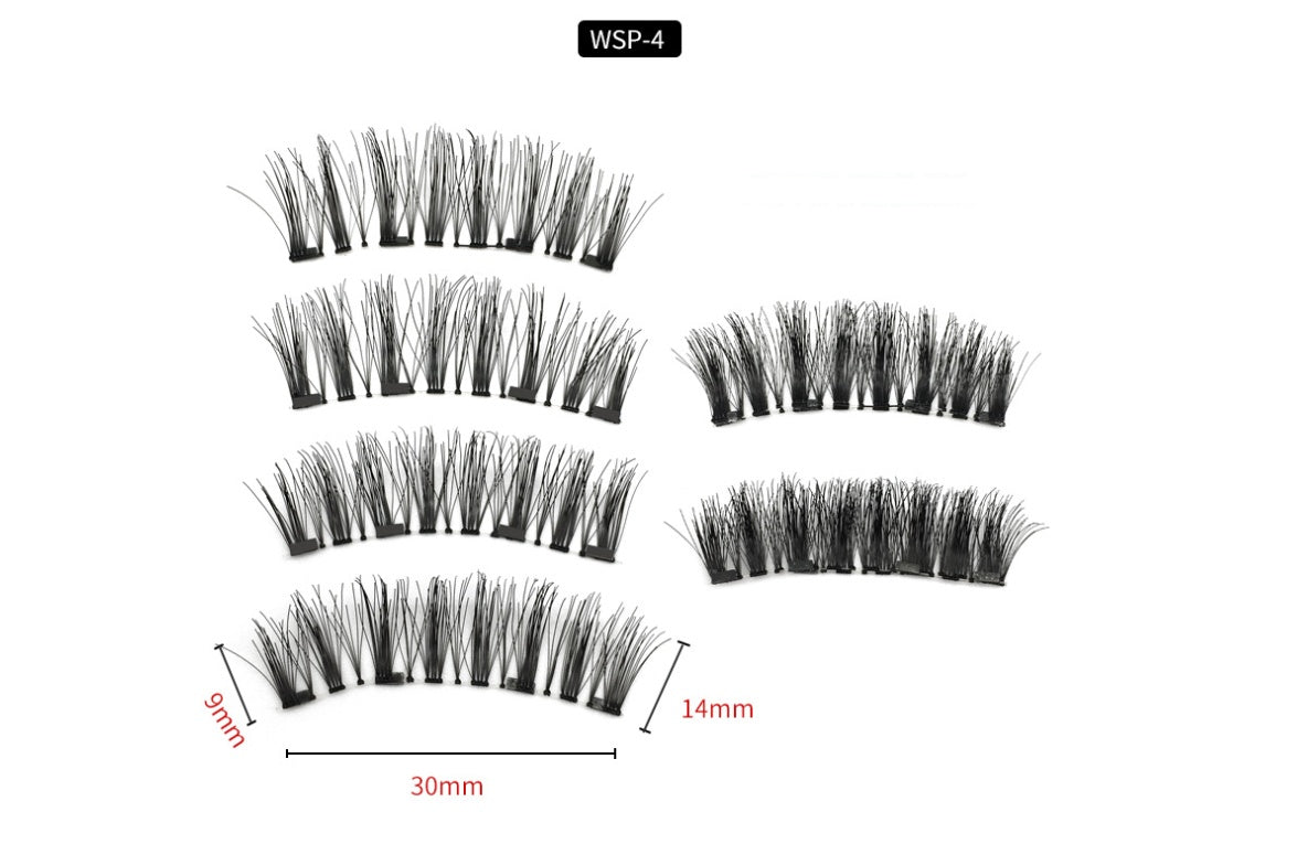 Four Magnet False Eyelashes