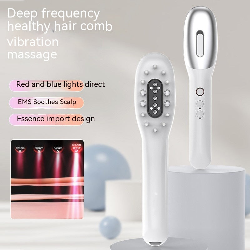 Electric Red Light Hair Comb