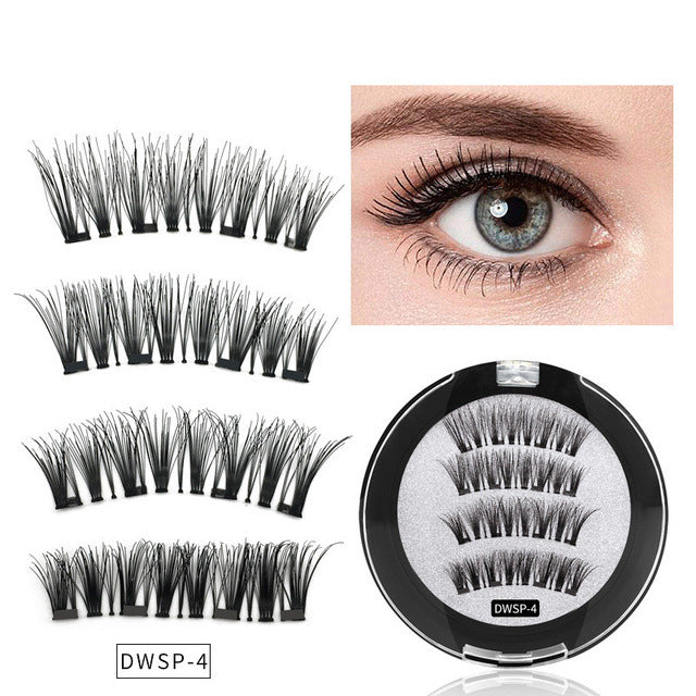 Four Magnet False Eyelashes