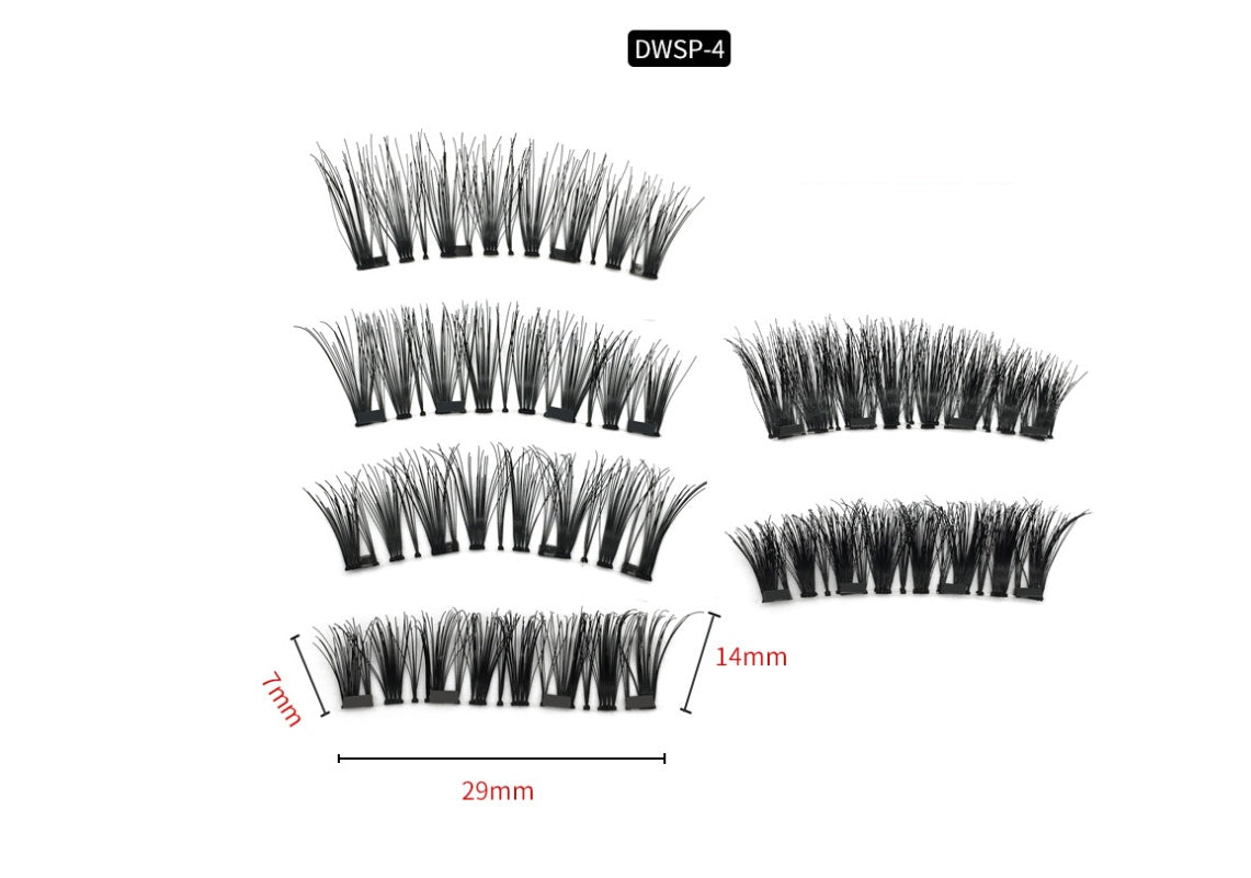 Four Magnet False Eyelashes