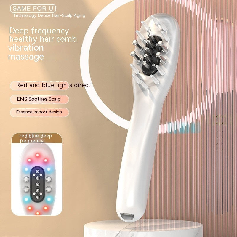 Electric Red Light Hair Comb